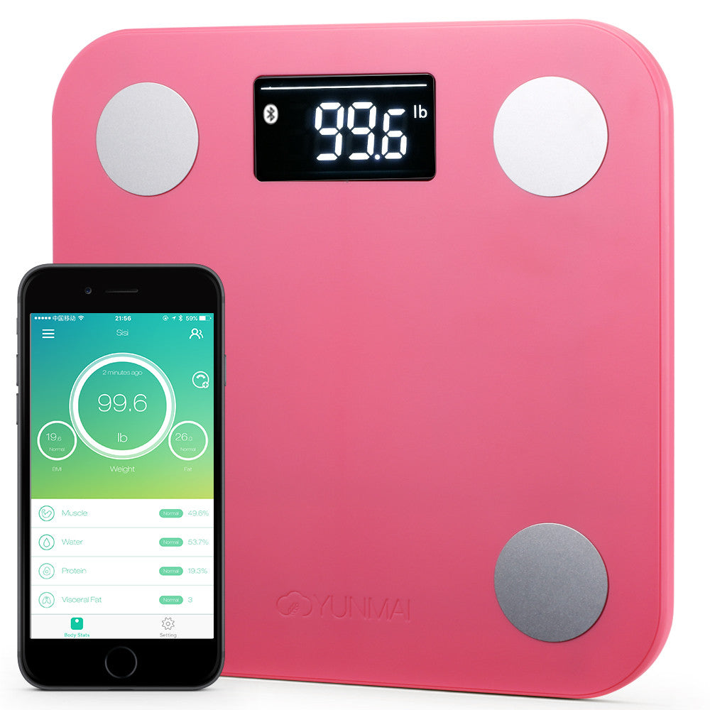Smart Scale with Bluetooth, Necomi Body Fat Scale, Wireless